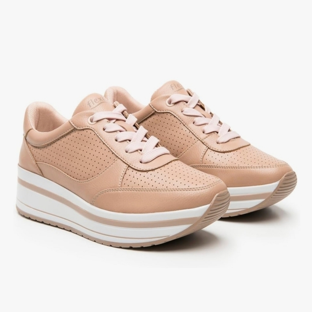 Flexi | Rose Gold Sneakers Size 10